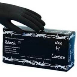 Handschoenen latex zwart