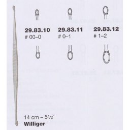 Curette Williger ovaal