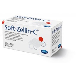 Soft-zellin 60x30mm alchohol doekjes                   100st