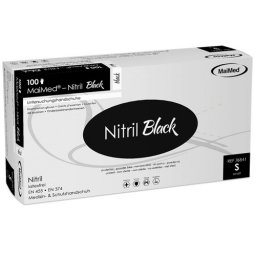 Handschoenen MaiMed nitril zwart (3gr)