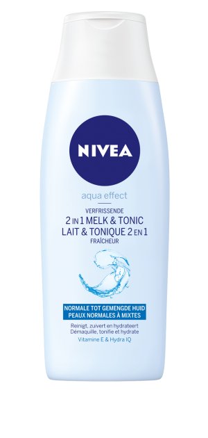 NIVEA verfrissende 2 in 1 reinigingsmelk & tonic 200ml   1st