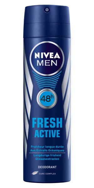 NIVEA deodorant fresh active spray(for men) 150ml        1st