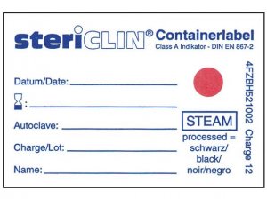 Labels voor sterilisatiecontainer