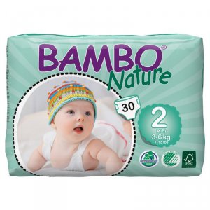 Papier BAMBO mini 3-6kg size2                         6x30st
