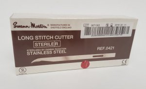 Stitch cutter Swann-Morton steriel extra lang         100st