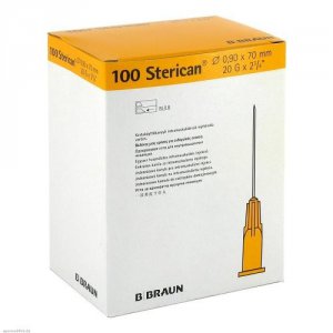 Naalden steriel Braun Sterican geel 20G x 2 3/4        100st