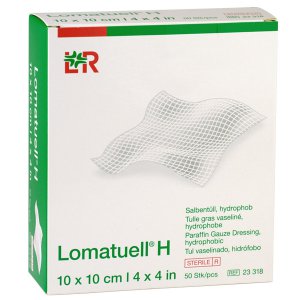 Lomatuell H vaseline compres steriel 10x10cm  10st
