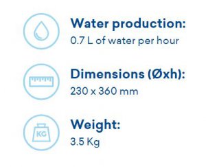 Water distiller Aquadist, maakt gedestilleerd water      1st
