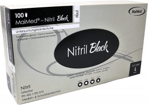 Handschoenen MaiMed nitril Black L powder-free       100st