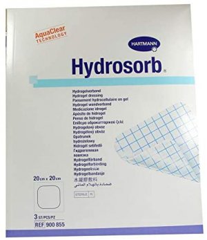 HYDROTAC transparant hydrogel steriel 20x20cm           3st
