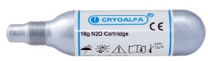 Cryoalfa cartridge N2O, navulling 16gr without valve     1st