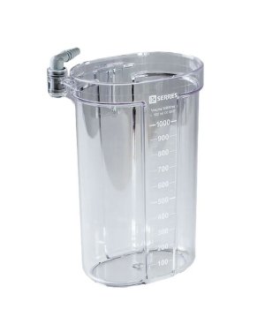 serres afzuigpot / canister 1000ml transparant 1st