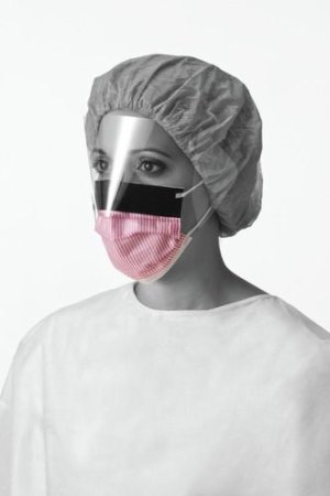 Chirurgisch masker met spatscherm rekkertjes paars IIR 25st