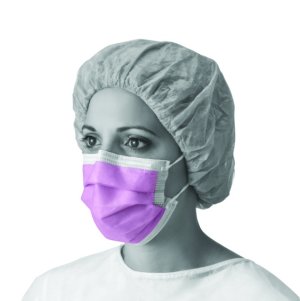 Chirurgisch Masker anti-fog rekkertjes paars IIR 50st