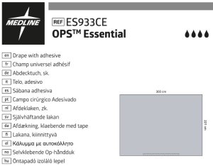 Medline OPS Essential Afdeklakens zelfklevend 300x221cm 24st
