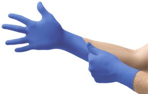 Handschoenen Micro-Touch Nitrile Accelerator Free blauw