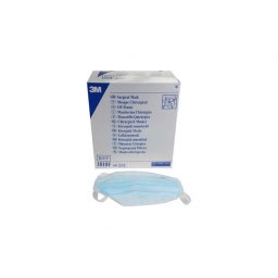 Mondmasker 3M 1810F Classic blauw met lintjes type II