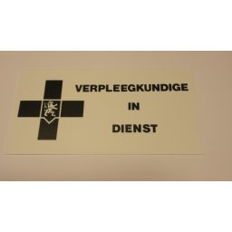 Kenteken wagen (bezoekplaat)