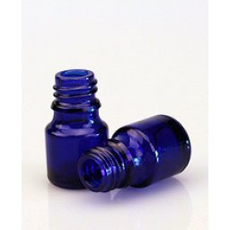 Fles kleine opening 5ml blauw