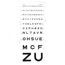 Leeskaarten Monoyer optometrietest