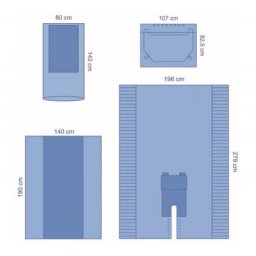 Medline Eclipse ENT pack tulbandlaken set met mayosloop