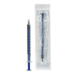 Spuiten steriel TBC 1ml met kegelvormige stamper       100st