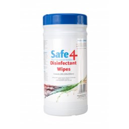 Safe4 disinfectant wipes 20x20cm                       100st