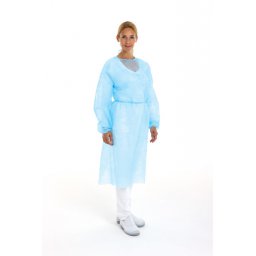 Beschermschort non woven met elastiekjes aan mouw