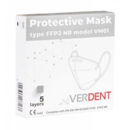 VERDENT FFP2 masker zwart met oorlus                     5st