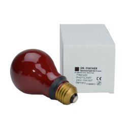 Doka lamp rood (donkere kamer lamp) 15W, E27, 230V