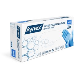 Handschoenen Hynex nitril poedervrij blauw (3,5gr)
