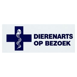 Kenteken wagen bezoekplaat (dierenarts op bezoek)