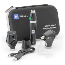 Otoscoop Welch Allyn set : LED 3,5V otoscoop + opthalmoscoop+ harde etui en laadstation