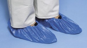 Overschoenen pvc blauw                                 100st