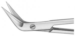 De Bakey durotip vessel scissors Gall Duct angled 60° 220mm