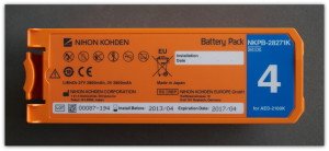 Batterij levensduur 4 jaar voor nihon kohden  AED 21xx