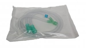 Dubbele anesthesieslang 150cm, 15mm, aansluiting 22mm   1st.