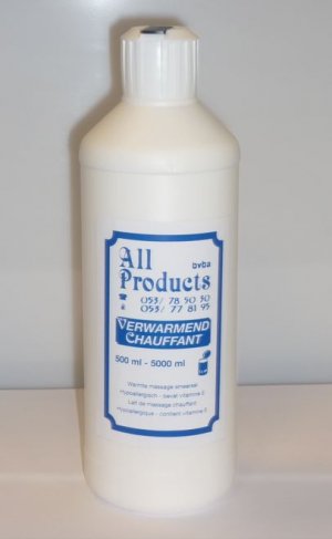 Massagemelk verwarmend 500ml