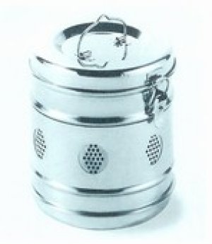 Verbandtrommel inox 125x80 (dia. x H)                1st