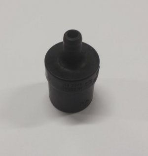 anesthesie aansluiting(connector vers gas)22F/8mm zwarte dop