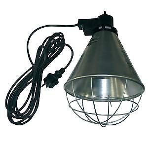 Infraroodlamp armatuur met twee standenknop , 2,5m kabel 1st