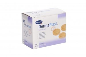 DERMAPLAST sensitive injectie ronde plakkertjes 22mm   200st