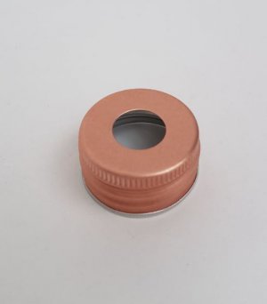 Alu stop 28mm geperforeerd (zonder rubberen stop)      100st