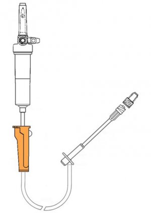 Infuusset 225cm met Y bijspuitpunt                       1st