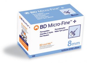 BD Micro-Fine + Pennaalden 31G 0,25 x 8mm 100st