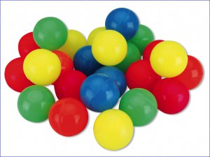Speelgoed met springballen                             100st