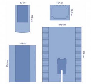 Medline Eclipse ENT pack tulbandlaken set met mayosloop