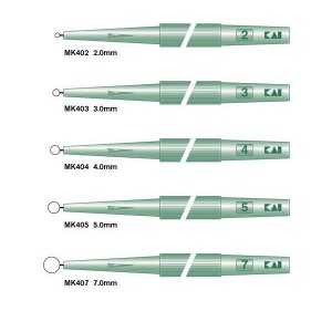 Dermatologische huid Curette KAI 3,0mm                  20st