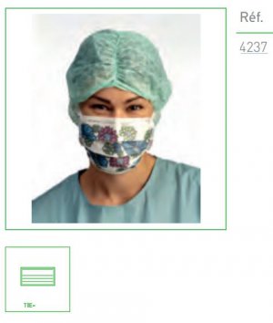 Masker surgical Barrier Standard koordjes bloem type II 60st