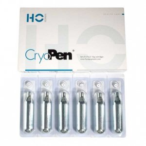 Cryopen navullingen, patronen 16g N2O voor Cryotherapie 6st